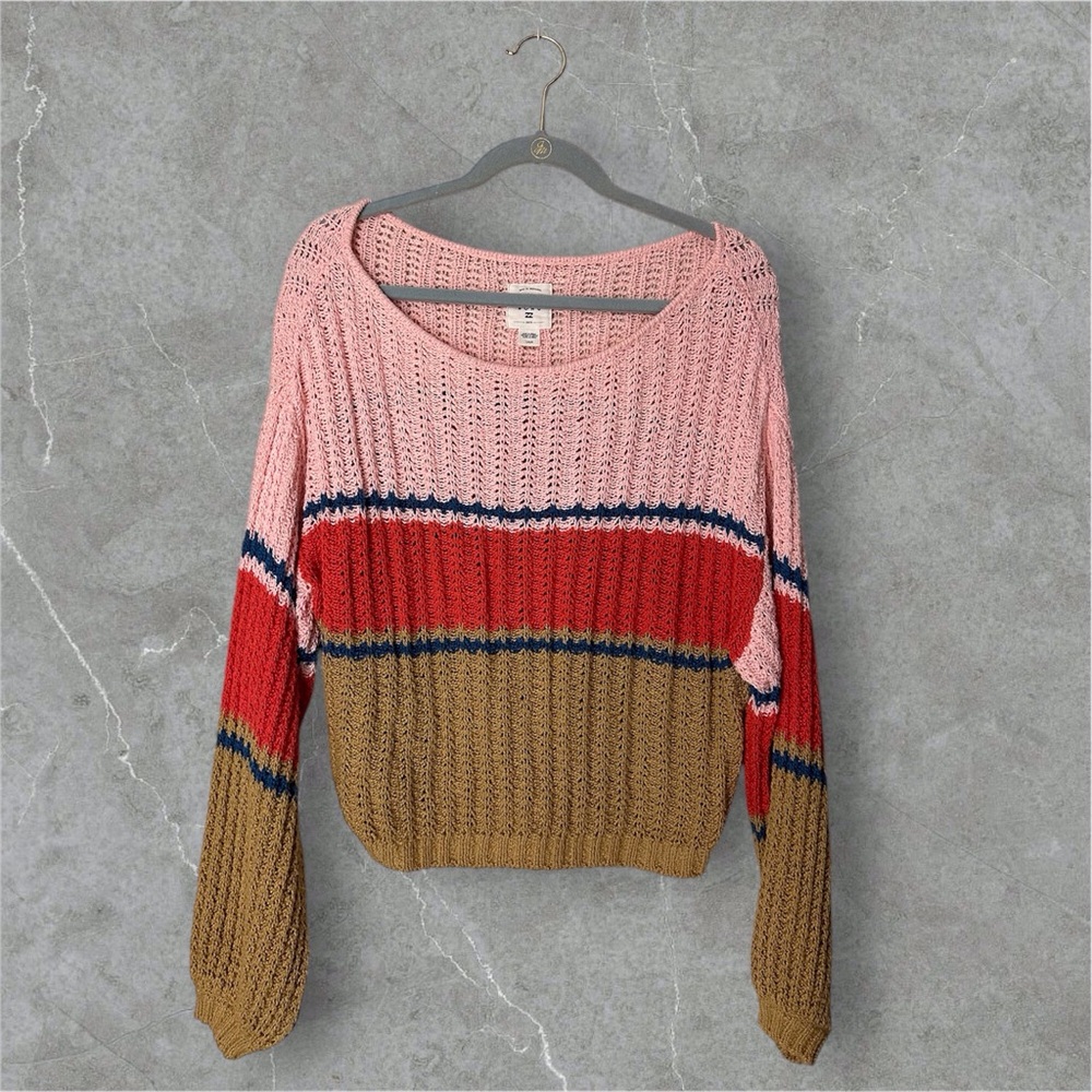 Billabong washed out cropped sweater